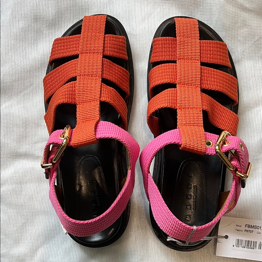 Marni Fisherman Sandals - NWT, dust bag and box